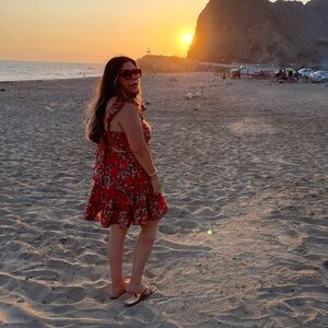 Floral Ruffle Mini Dress